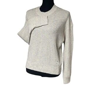 Michael‎ Stars Pastel Chalk Confetti Tweedy Rib Sweater - Petite N0365